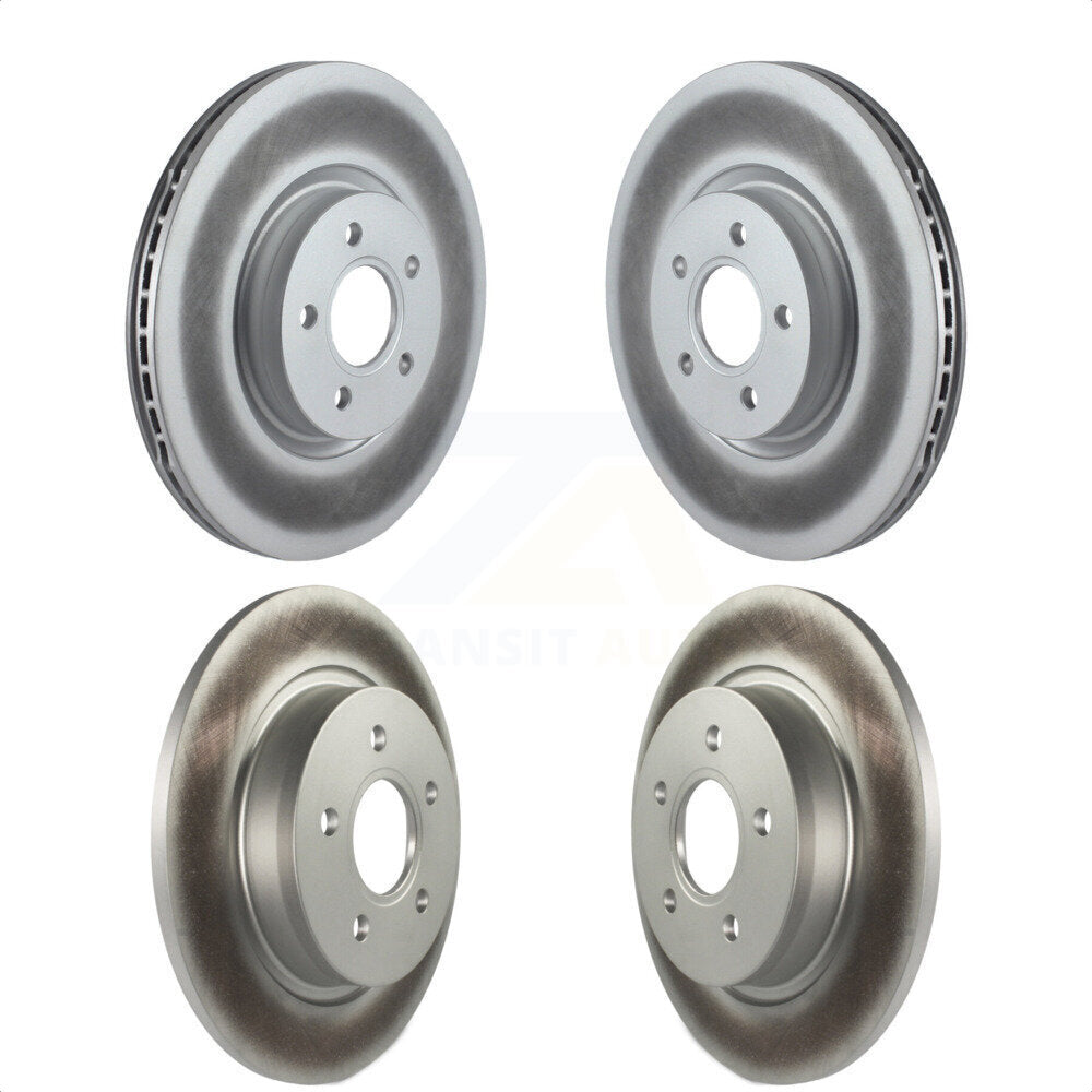 Front Rear Coated Disc Brake Rotors Kit For Volvo S40 C70 V50 With 320mm Diameter Rotor KG-101053 by Genius