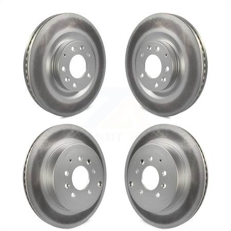 Front Rear Coated Disc Brake Rotors Kit For 2007-2015 Mazda CX-9 KG-101059 by Genius