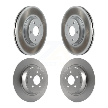 Front Rear Coated Disc Brake Rotors Kit For Ford Escape KG-101067 by Genius