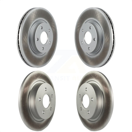 Front Rear Coated Disc Brake Rotors Kit For Volvo S40 C70 C30 V50 KG-101068 by Genius