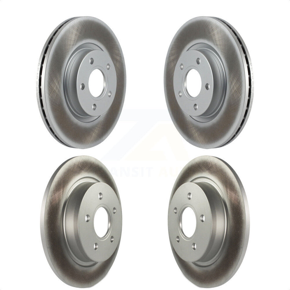 Front Rear Coated Disc Brake Rotors Kit For Volvo S40 C70 C30 V50 KG-101068 by Genius