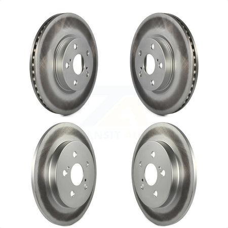 Front Rear Coated Disc Brake Rotors Kit For Toyota Corolla Matrix Pontiac Vibe KG-101076 by Genius