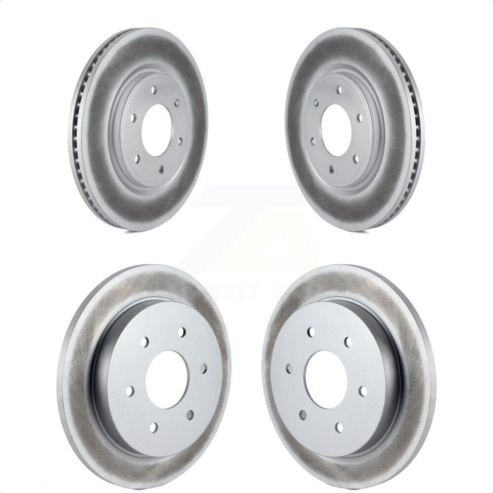 Front Rear Coated Disc Brake Rotors Kit For Nissan Armada TITAN INFINITI QX56 KG-101078 by Genius