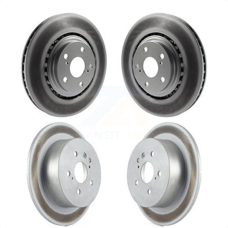 Front Rear Coated Disc Brake Rotors Kit For 2008-2013 Toyota Highlander KG-101081 by Genius