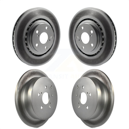 Front Rear Coated Disc Brake Rotors Kit For Toyota Highlander Sienna Lexus RX350 RX450h KG-101082 by Genius