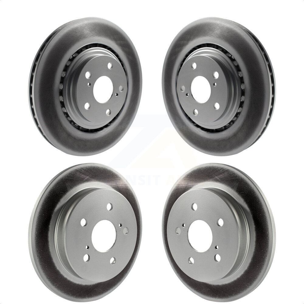 Front Rear Coated Disc Brake Rotors Kit For Lexus NX200t NX300 NX300h KG-101083 by Genius