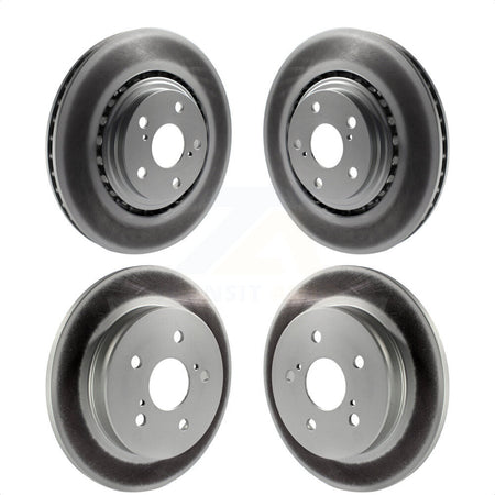 Front Rear Coated Disc Brake Rotors Kit For Lexus NX200t NX300 NX300h KG-101083 by Genius