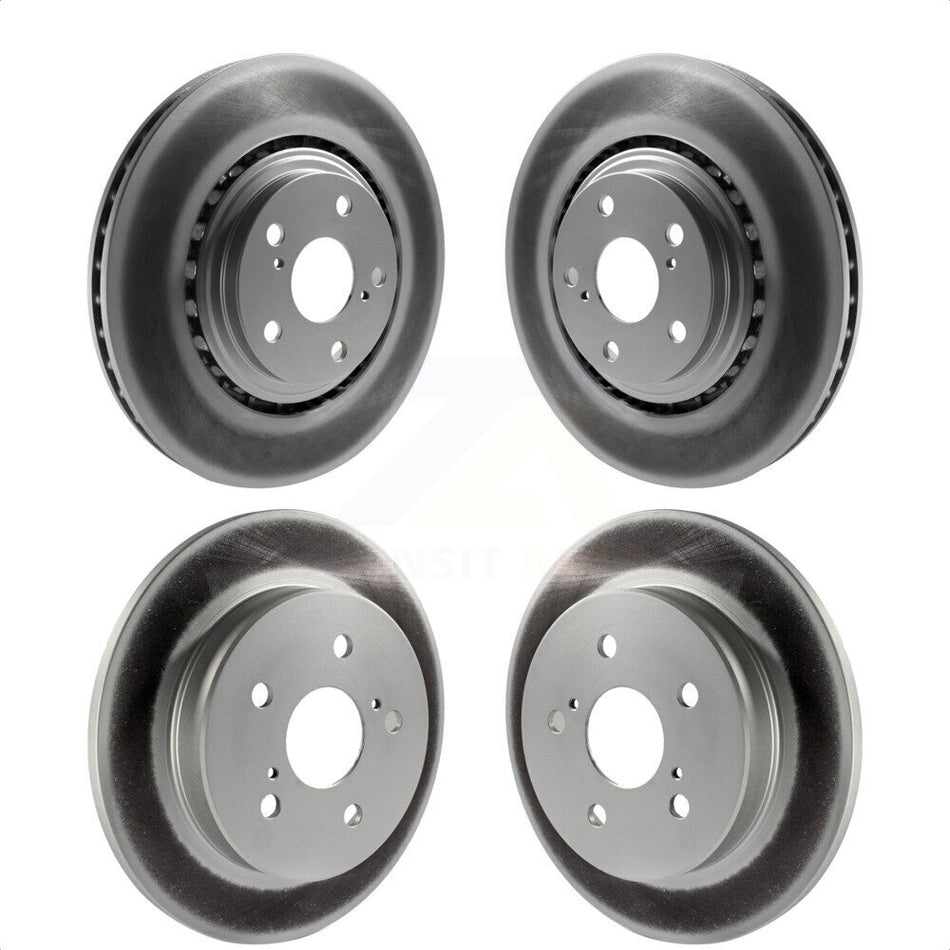 Front Rear Coated Disc Brake Rotors Kit For Lexus NX200t NX300 NX300h KG-101083 by Genius