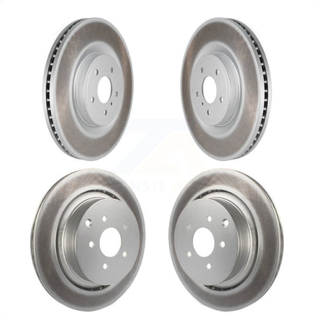 Front Rear Coated Disc Brake Rotors Kit For INFINITI Q50 M37 Q60 Q70 Q70L QX70 M56 FX50 KG-101100 by Genius