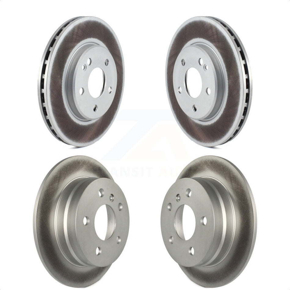 Front Rear Coated Disc Brake Rotors Kit For 2006-2011 Mercedes-Benz B200 KG-101101 by Genius