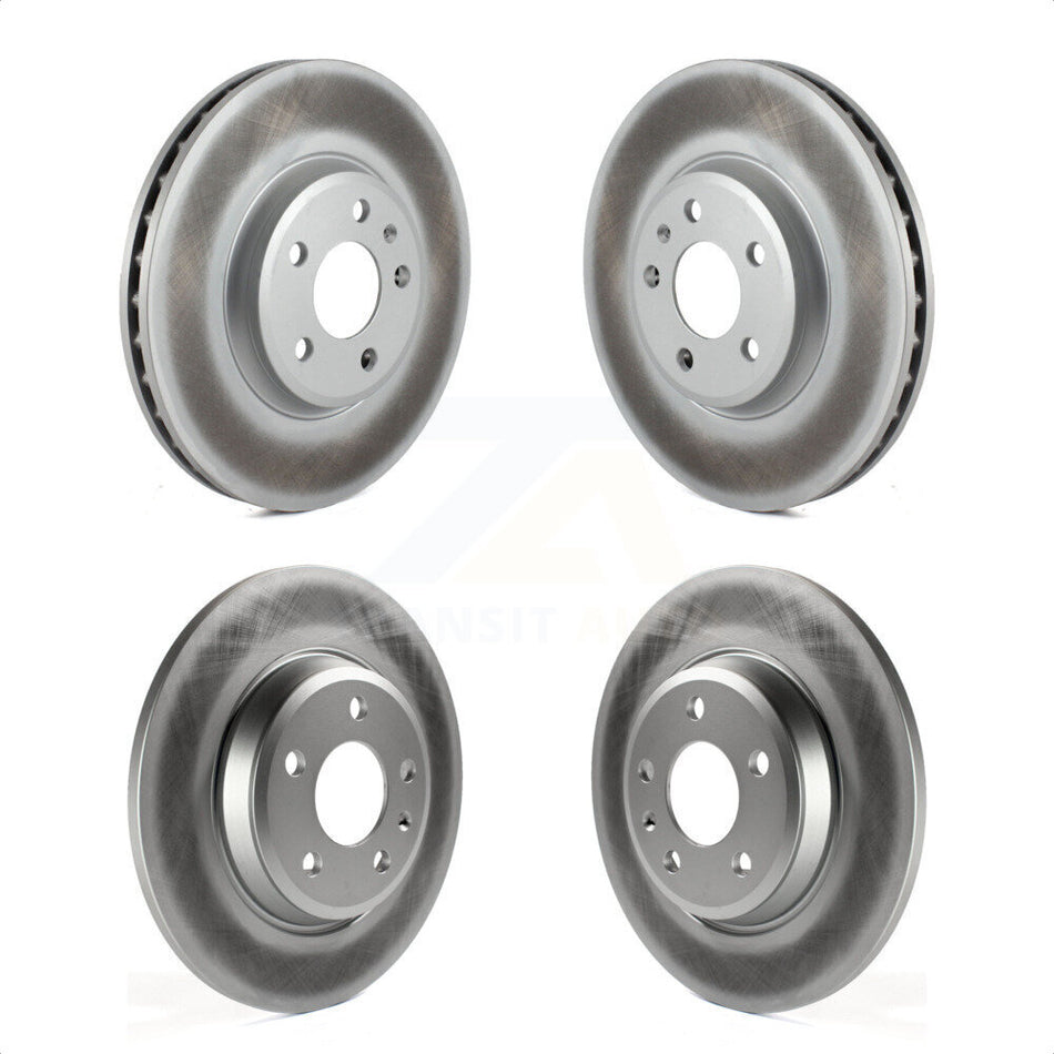 Front Rear Coated Disc Brake Rotors Kit For Audi Q5 A4 Quattro A5 allroad KG-101107 by Genius