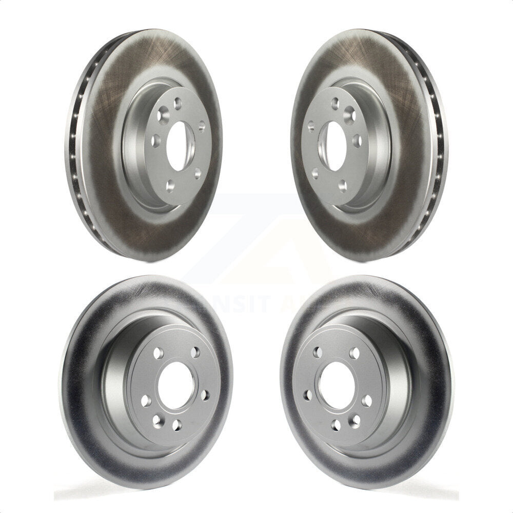 Front Rear Coated Disc Brake Rotors Kit For 2012-2015 Land Rover Range Evoque KG-101113 by Genius