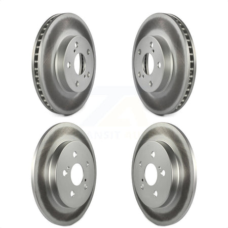 Front Rear Coated Disc Brake Rotors Kit For Toyota Prius Lexus CT200h Plug-In KG-101119 by Genius