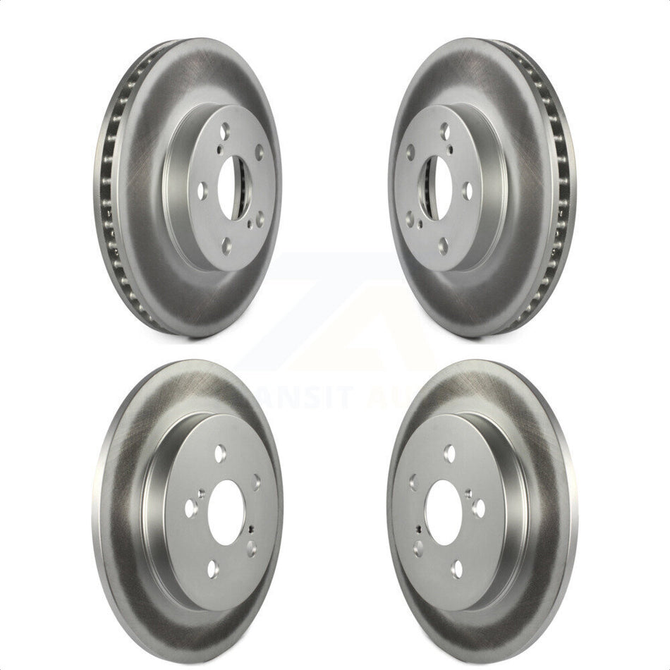 Front Rear Coated Disc Brake Rotors Kit For Toyota Prius Lexus CT200h Plug-In KG-101119 by Genius