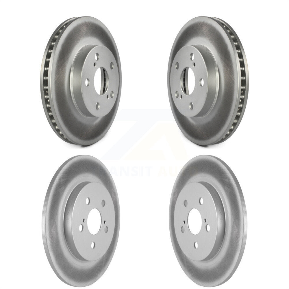 Front Rear Coated Disc Brake Rotors Kit For Lexus CT200h KG-101120 by Genius