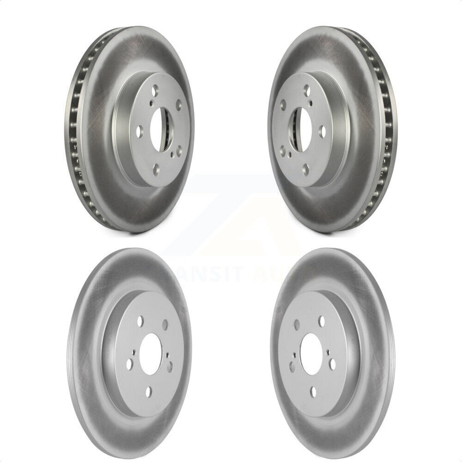 Front Rear Coated Disc Brake Rotors Kit For Lexus CT200h KG-101120 by Genius