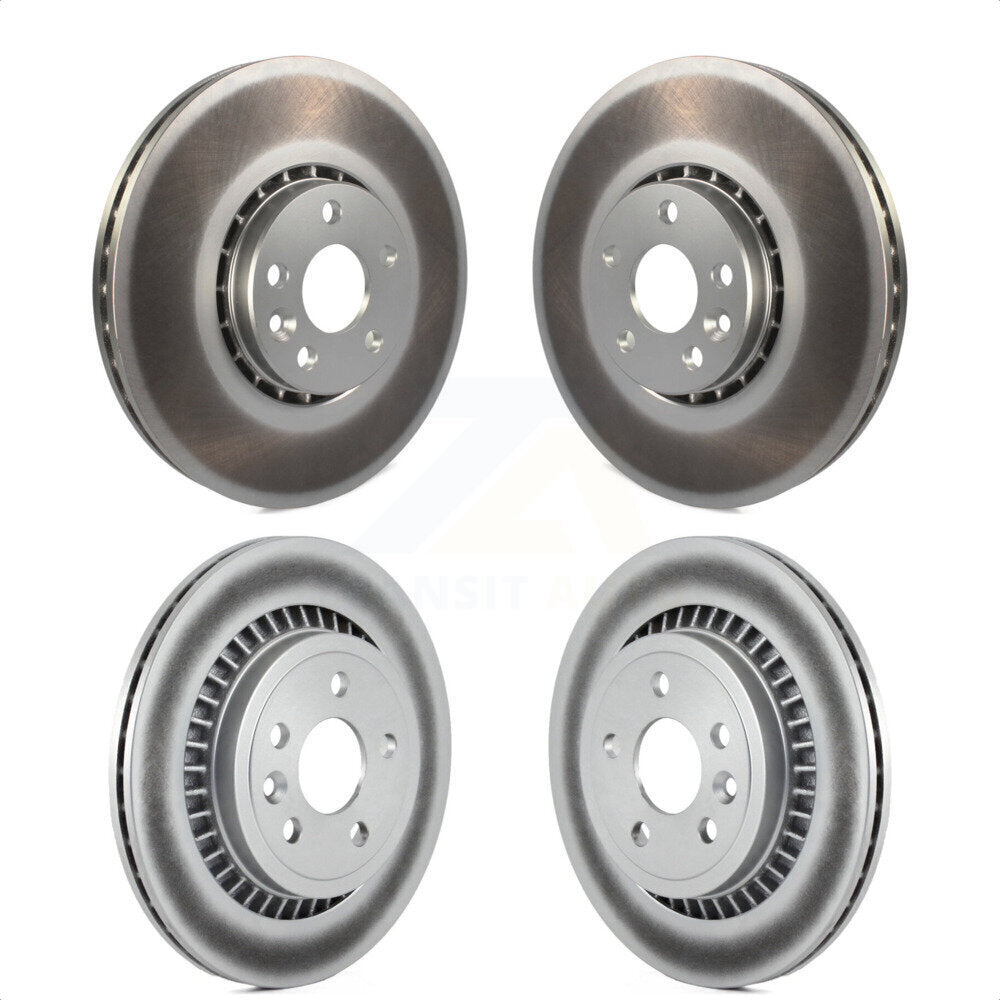 Front Rear Coated Disc Brake Rotors Kit For Volvo XC60 KG-101124 by Genius