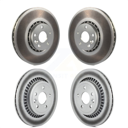 Front Rear Coated Disc Brake Rotors Kit For Volvo XC60 KG-101124 by Genius