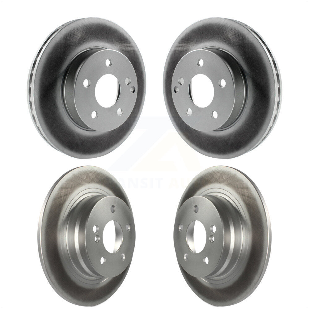 Front Rear Coated Disc Brake Rotors Kit For Mercedes-Benz C300 C250 C230 KG-101127 by Genius