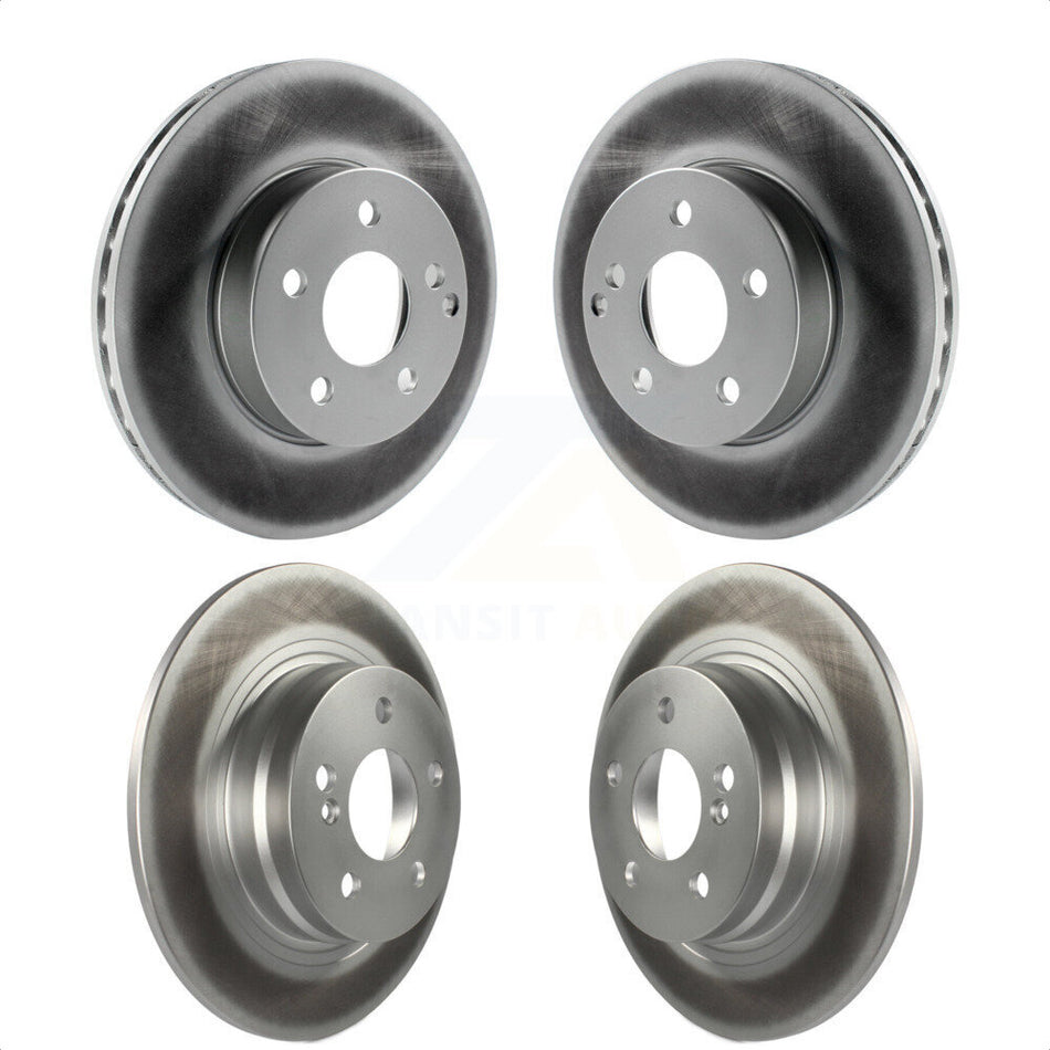 Front Rear Coated Disc Brake Rotors Kit For Mercedes-Benz C300 C250 C230 KG-101127 by Genius