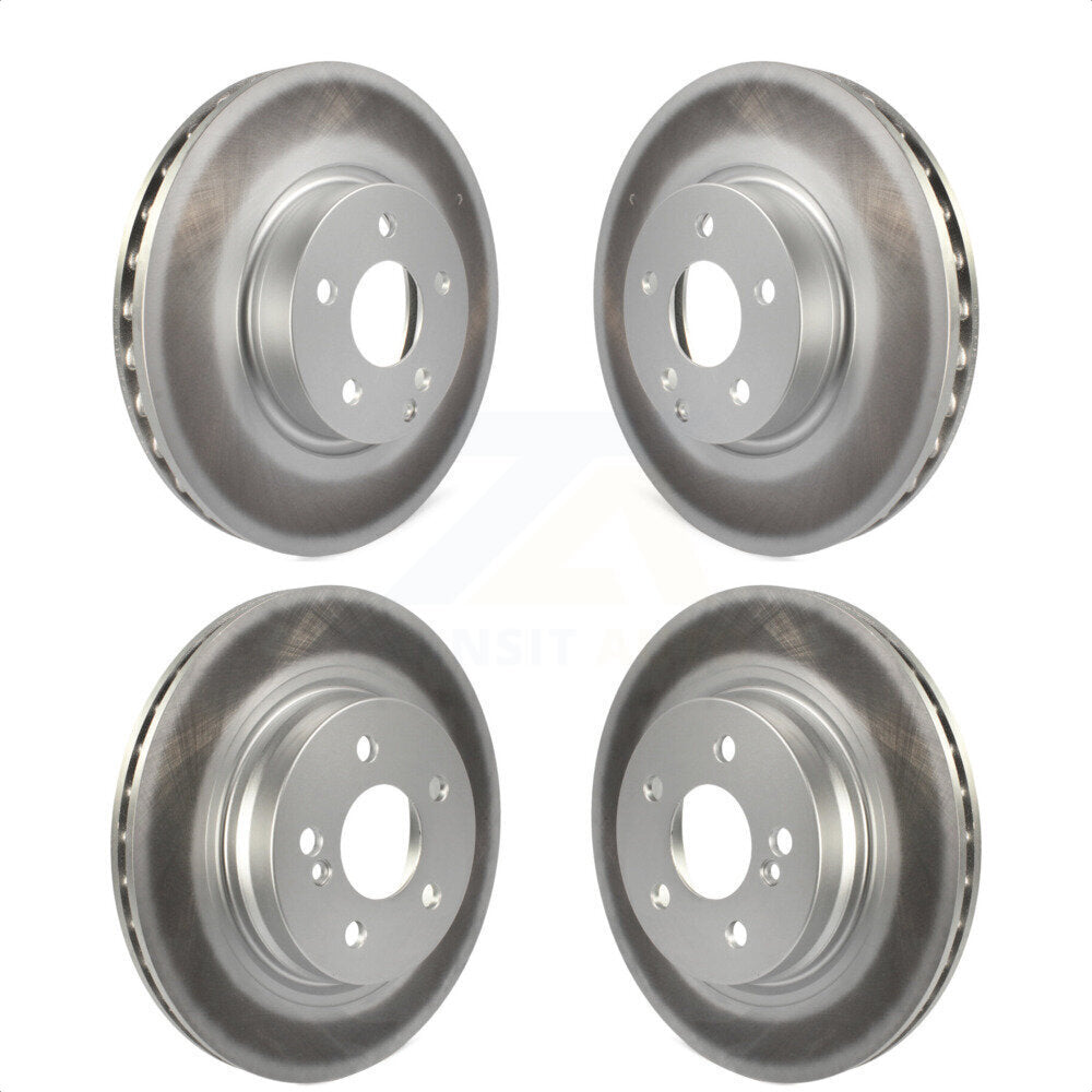 Front Rear Coated Disc Brake Rotors Kit For Mercedes-Benz E350 C300 C350 KG-101132 by Genius