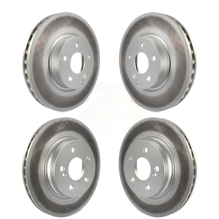 Front Rear Coated Disc Brake Rotors Kit For Mercedes-Benz E350 C300 C350 KG-101132 by Genius