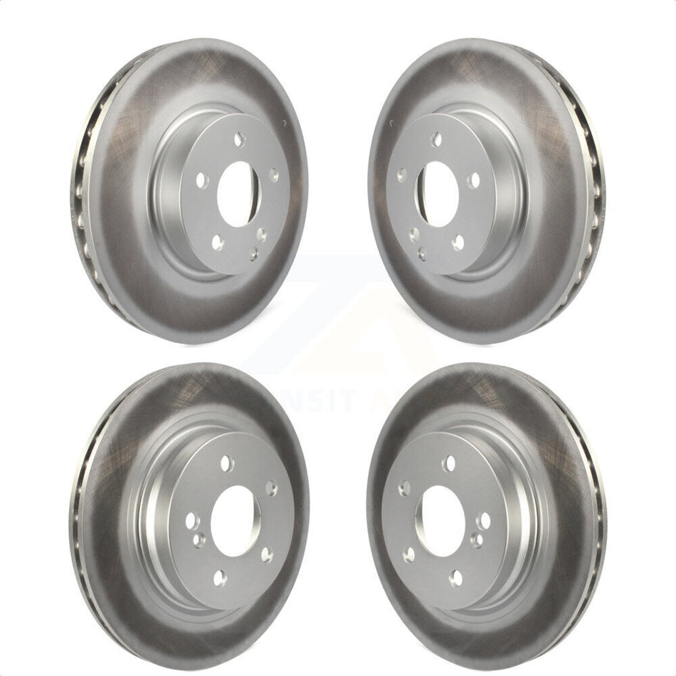 Front Rear Coated Disc Brake Rotors Kit For Mercedes-Benz E350 C300 C350 KG-101132 by Genius