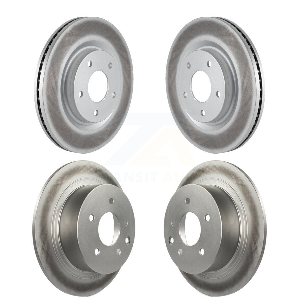 Front Rear Coated Disc Brake Rotors Kit For Nissan Sentra Juke KG-101137 by Genius