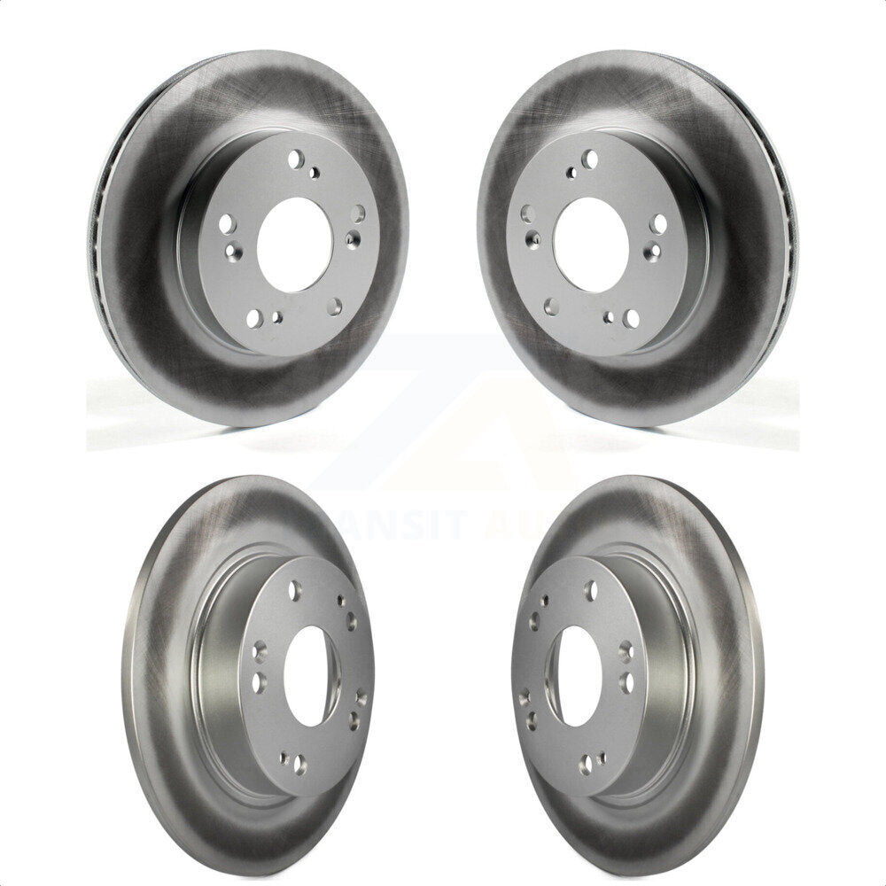 Front Rear Coated Disc Brake Rotors Kit For Honda Civic Acura ILX KG-101154 by Genius