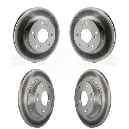 Front Rear Coated Disc Brake Rotors Kit For Honda Civic Acura ILX KG-101154 by Genius