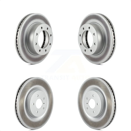 Front Rear Coated Disc Brake Rotors Kit For 2012-2021 Nissan NV2500 NV3500 NV1500 KG-101155 by Genius