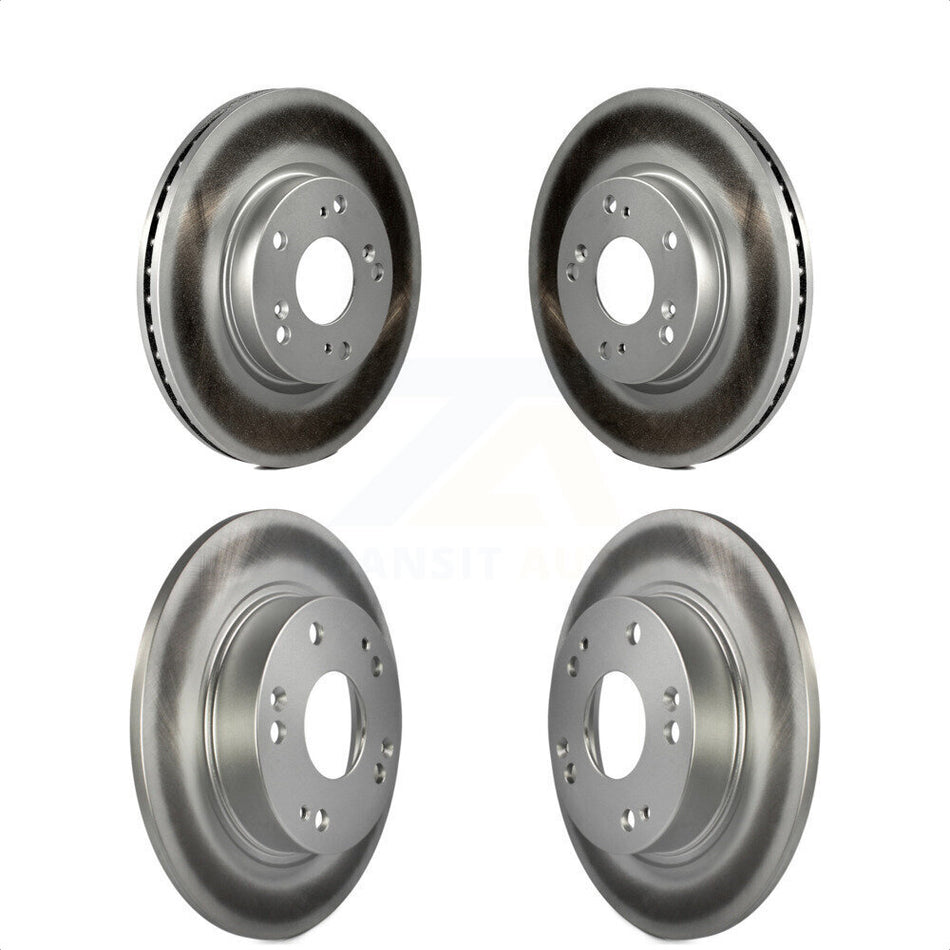 Front Rear Coated Disc Brake Rotors Kit For 2013 Acura ILX 2.0L KG-101159 by Genius