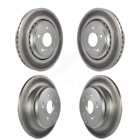 Front Rear Coated Disc Brake Rotors Kit For 2015-2017 Honda Odyssey KG-101170 by Genius