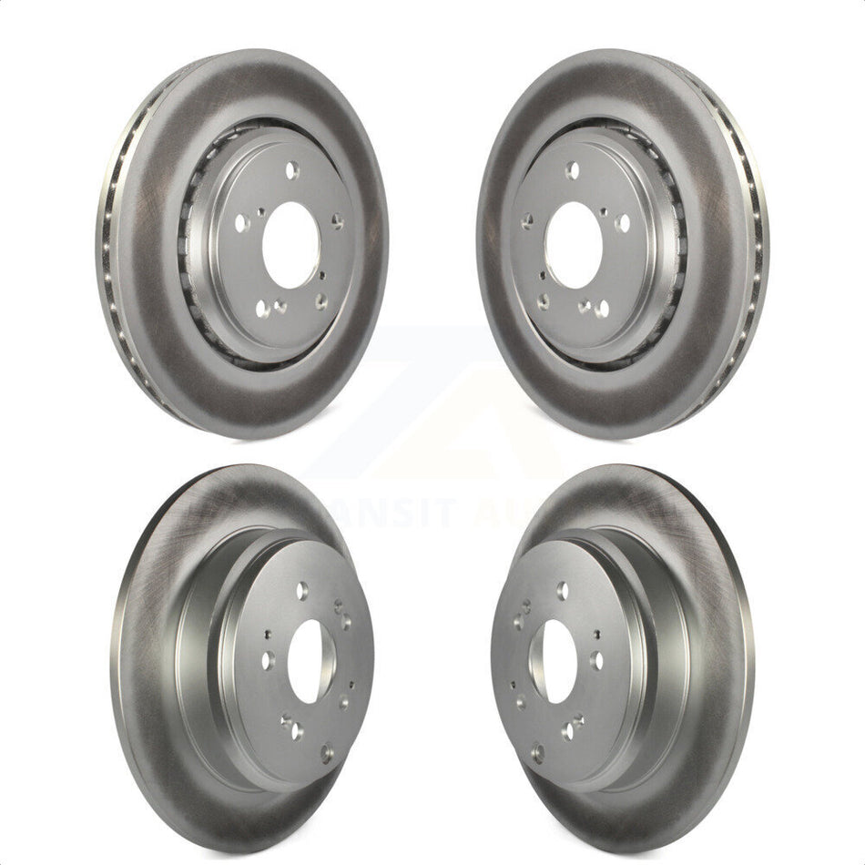 Front Rear Coated Disc Brake Rotors Kit For 2015-2017 Honda Odyssey KG-101170 by Genius