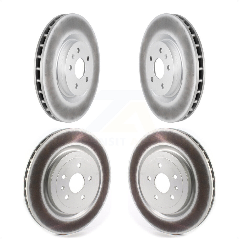 Front Rear Coated Disc Brake Rotors Kit For Chevrolet Camaro KG-101228 by Genius