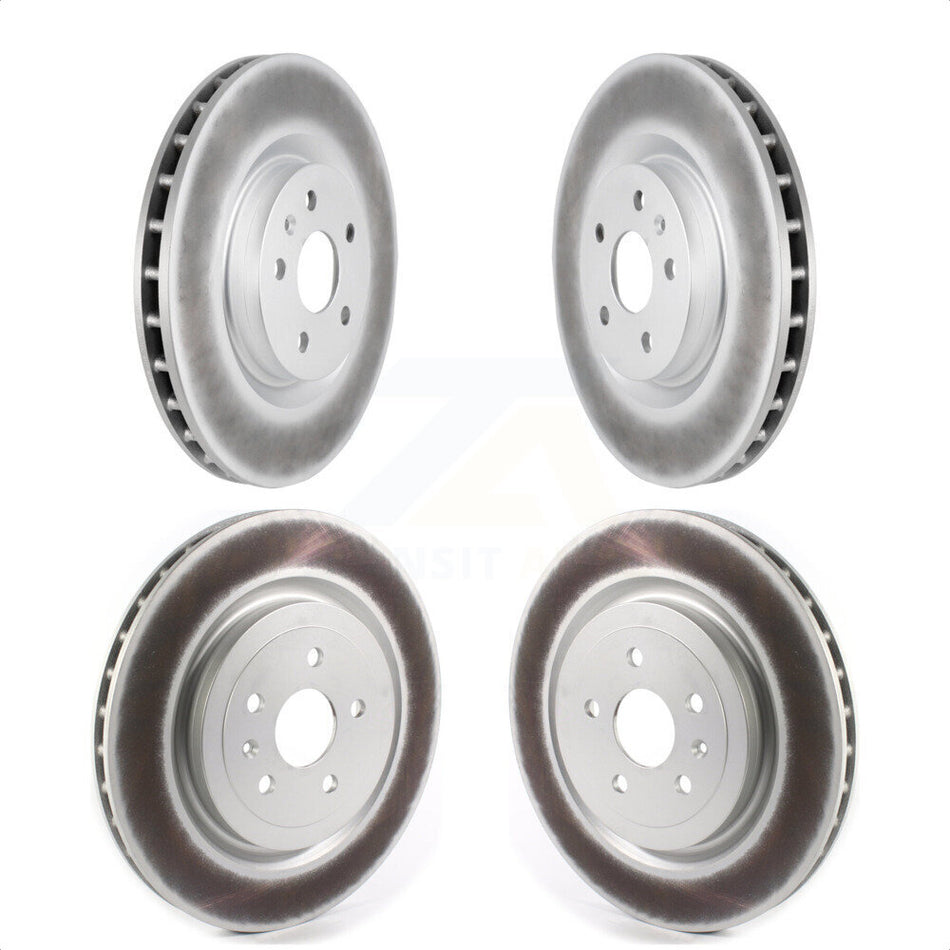 Front Rear Coated Disc Brake Rotors Kit For Chevrolet Camaro KG-101228 by Genius