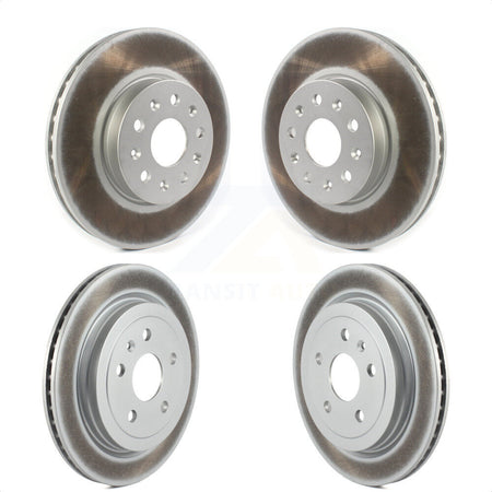 Front Rear Coated Disc Brake Rotors Kit For Cadillac CTS KG-101232 by Genius