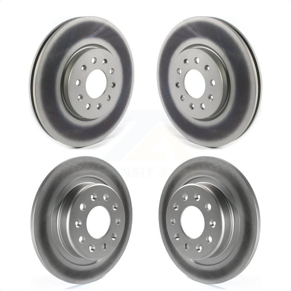 Front Rear Coated Disc Brake Rotors Kit For Chevrolet Equinox GMC Terrain Buick Envision LaCrosse KG-101234 by Genius