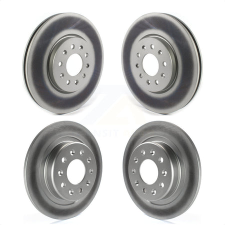 Front Rear Coated Disc Brake Rotors Kit For Chevrolet Equinox GMC Terrain Buick Envision LaCrosse KG-101234 by Genius