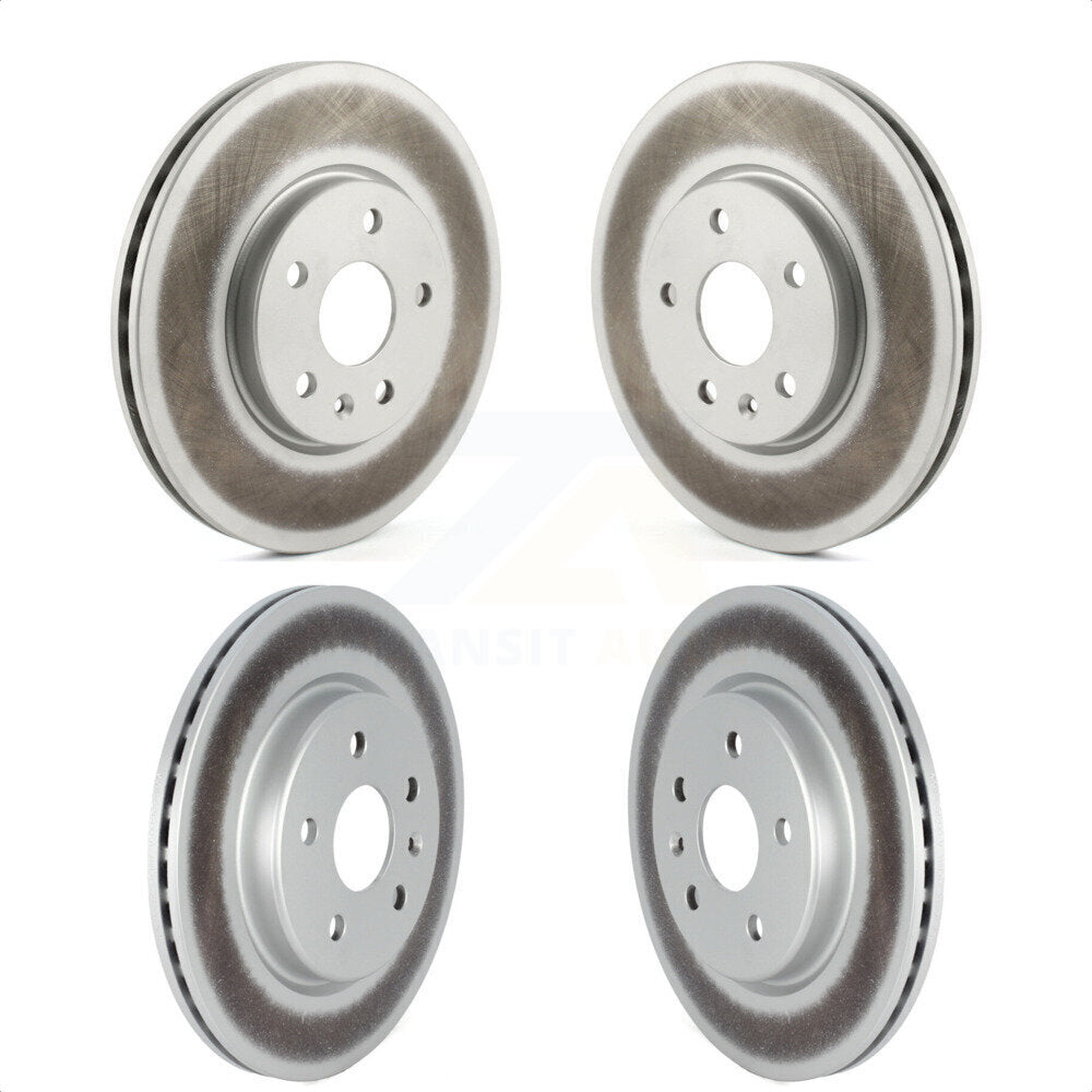 Front Rear Coated Disc Brake Rotors Kit For Cadillac XT4 Buick Envision KG-101236 by Genius