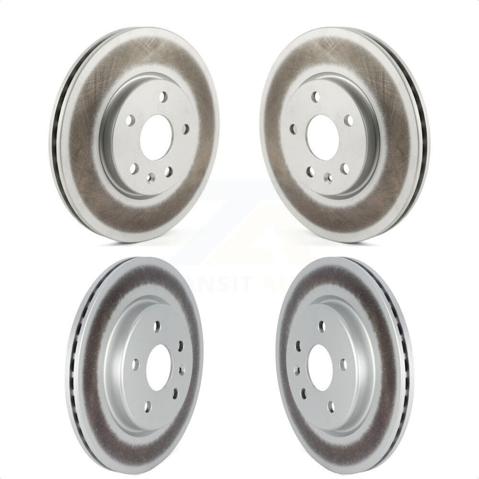 Front Rear Coated Disc Brake Rotors Kit For Cadillac XT4 Buick Envision KG-101236 by Genius