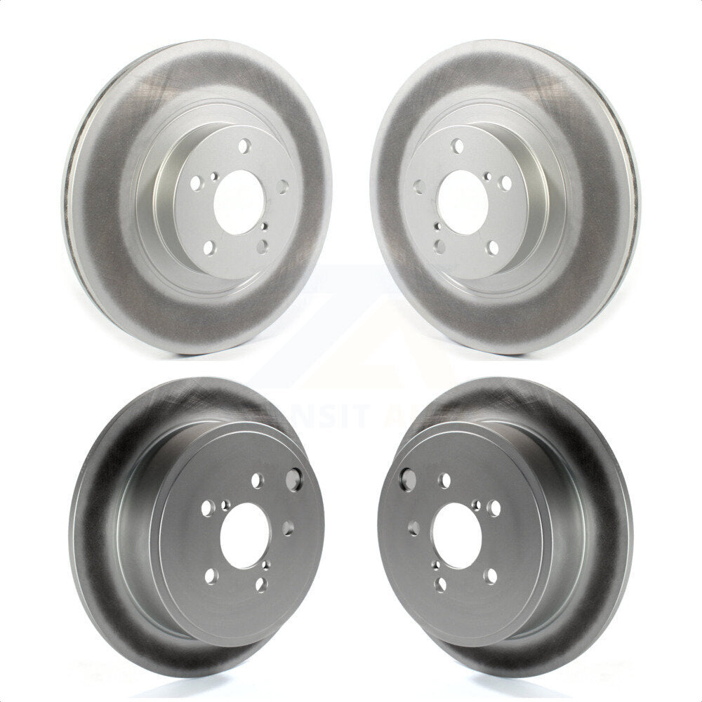 Front Rear Coated Disc Brake Rotors Kit For Subaru Outback Impreza Forester Legacy KG-101253 by Genius