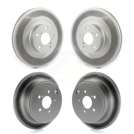 Front Rear Coated Disc Brake Rotors Kit For Subaru Outback Impreza Forester Legacy KG-101253 by Genius