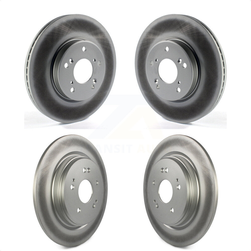 Front Rear Coated Disc Brake Rotors Kit For 2020 Honda CR-V 2.0L KG-101273 by Genius