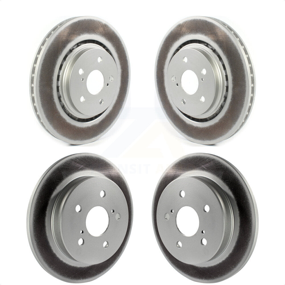 Front Rear Coated Disc Brake Rotors Kit For Toyota Camry Avalon TRD KG-101282 by Genius