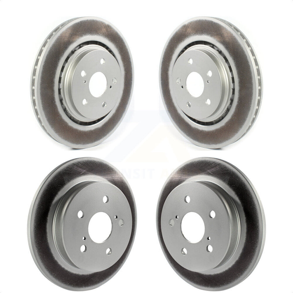 Front Rear Coated Disc Brake Rotors Kit For Toyota Camry Avalon TRD KG-101282 by Genius