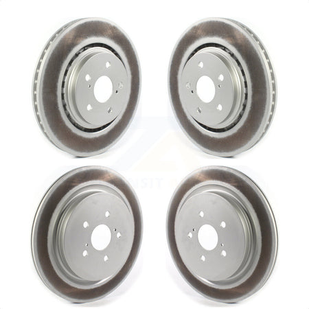 Front Rear Coated Disc Brake Rotors Kit For Lexus RX350 RX450h RX350L RX450hL KG-101283 by Genius