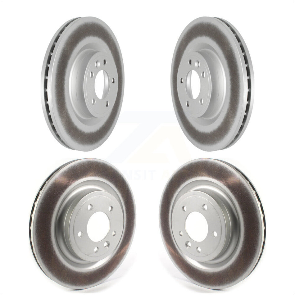 Front Rear Coated Disc Brake Rotors Kit For Land Rover Range Sport Discovery KG-101301 by Genius