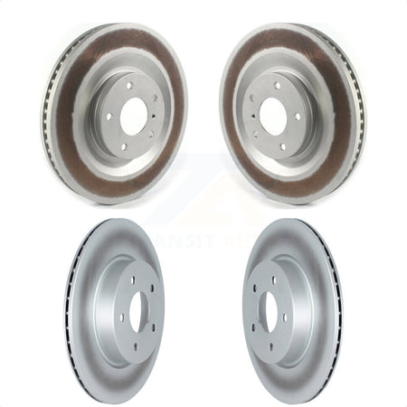 Front Rear Coated Disc Brake Rotors Kit For INFINITI QX50 QX55 KG-101302 by Genius