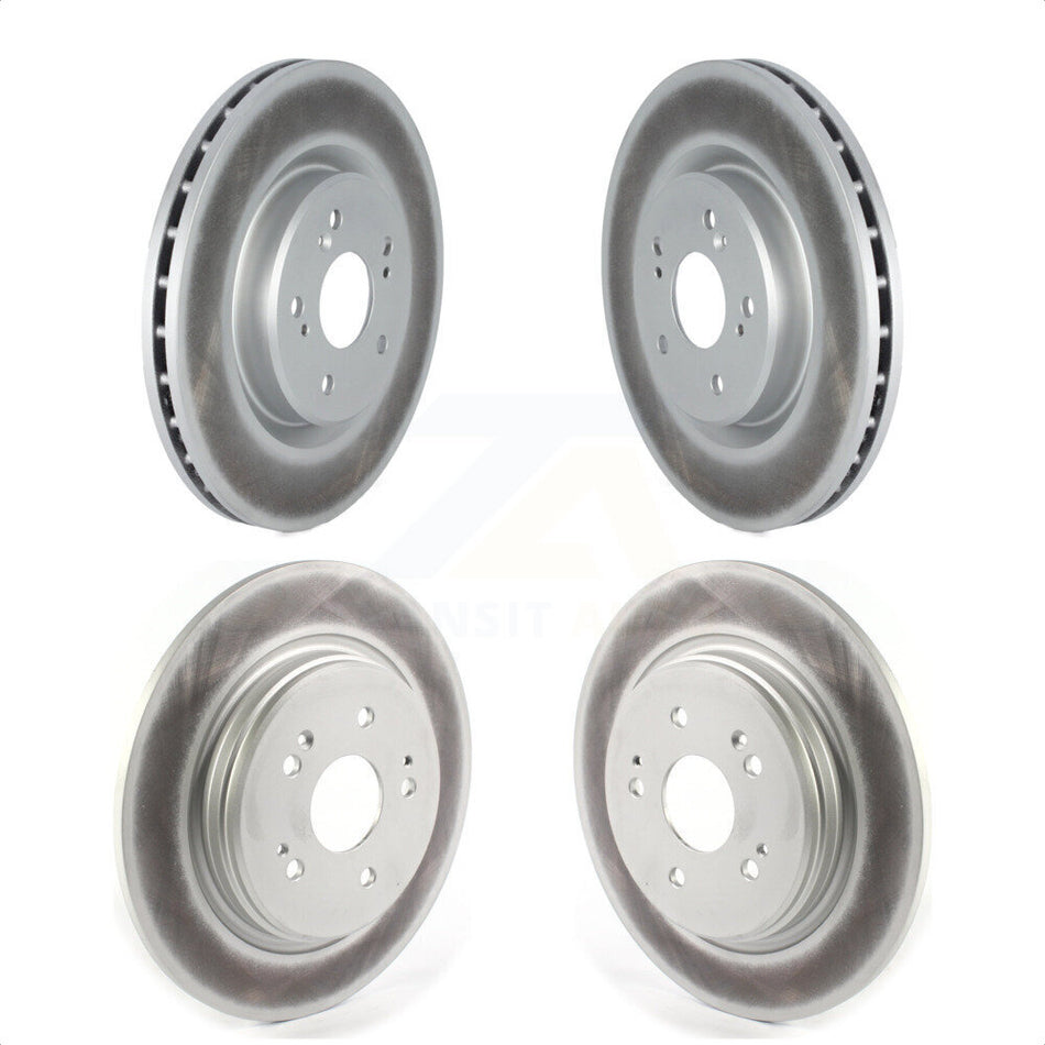 Front Rear Coated Disc Brake Rotors Kit For 2019-2022 Acura RDX KG-101303 by Genius